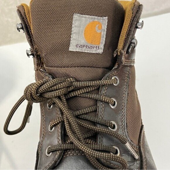 CARHARTT Leather Work Boots Steel Toe FF6213 Sz 11.5 M Waterproof Oil Resistant main image 5